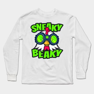 Sneaky Beaky Chicken Long Sleeve T-Shirt